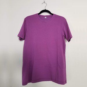 Men's Uniqlo Purple Crewneck T-Shirt Large